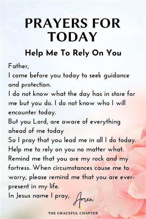 prayer for today daily prayer